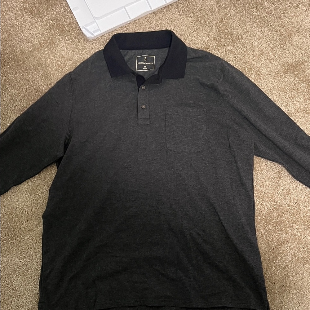 Classic Black Polo Shirt by Mutual Weave